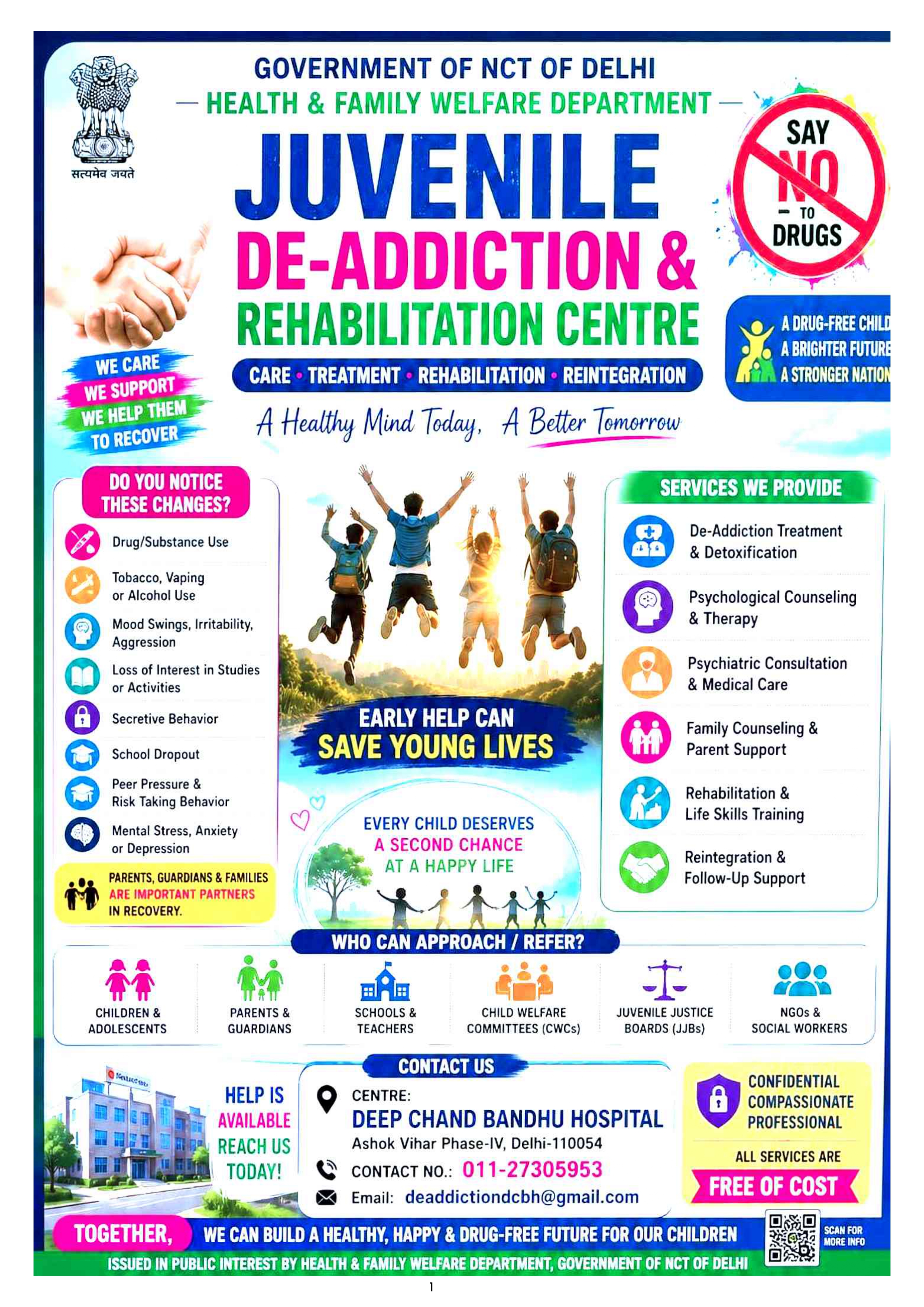 Pamphlet De-addiction center