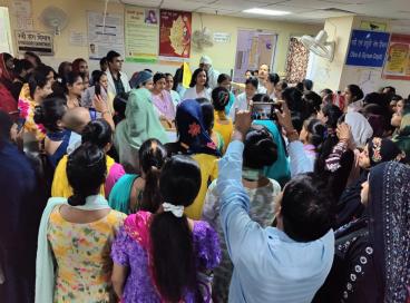 Implementation of Swasth Nari, Sashakt Parivar Abhiyaan in DCBH 3